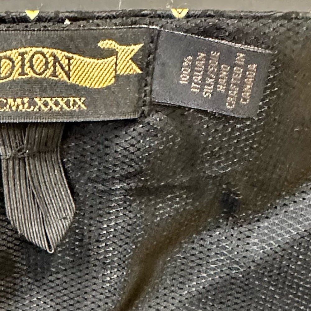 🌟HP🌟VTG 1990s Dion 1967 Mardi Gras Black Multi Silk Cummerbund & Bow Tie Set - Picture 7 of 11